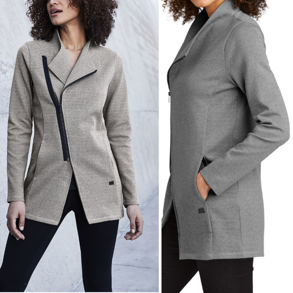 OGIO Transition Jacket Active Grey Women's Medium Pockets Off Side Zip NWOT - Picture 1 of 10